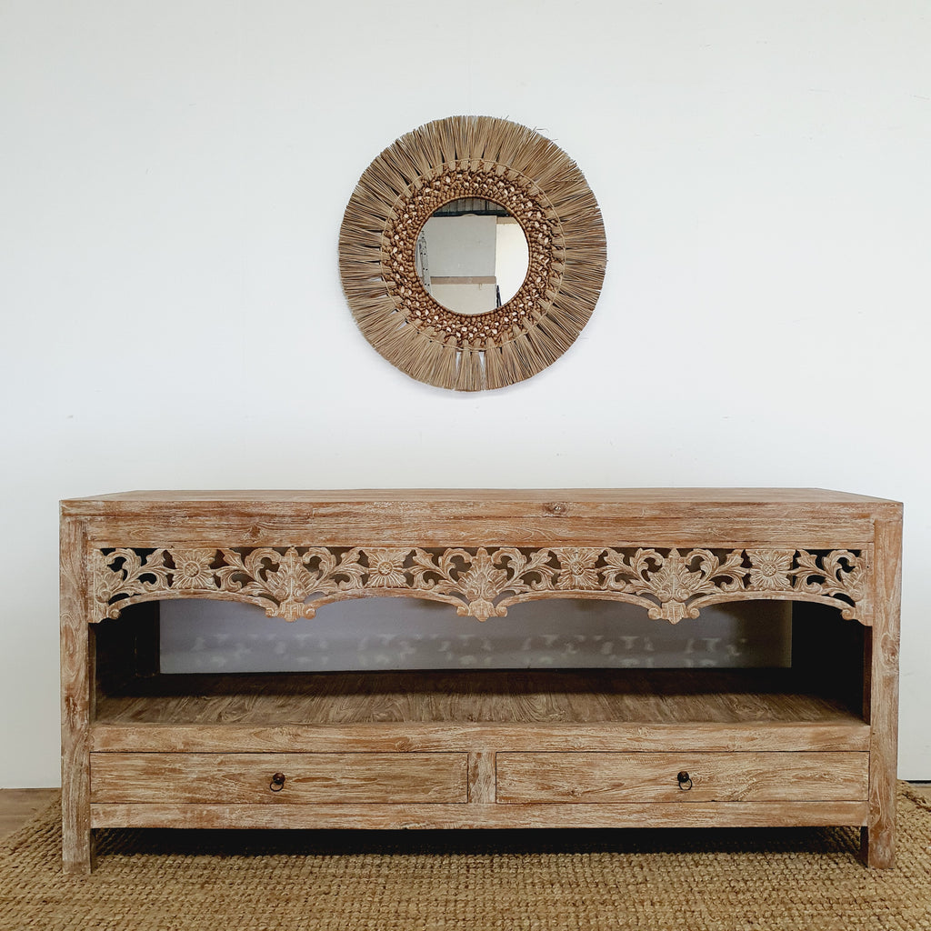 hand carved console