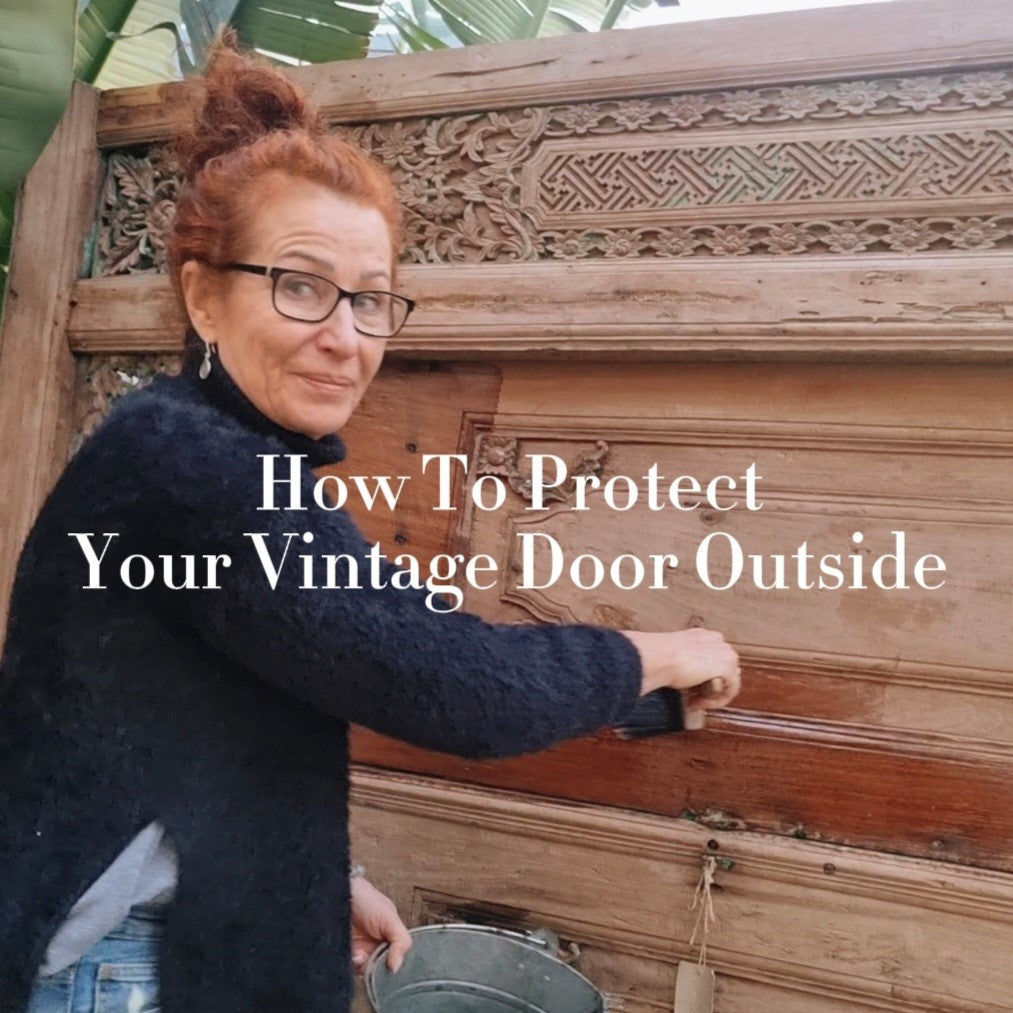 How to Protect your Vintage Timber Wood Doors Outside - Bali Abundance