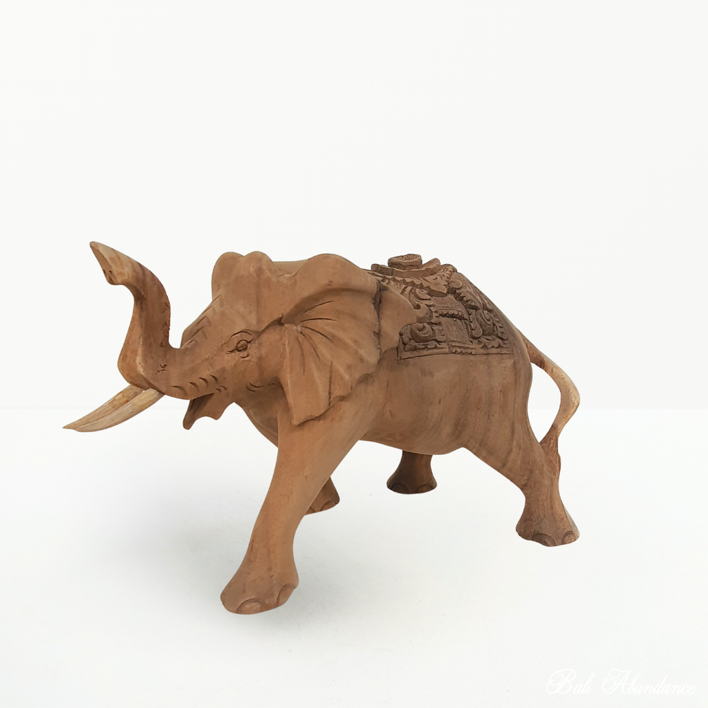 balinese hand carved wooden elephant