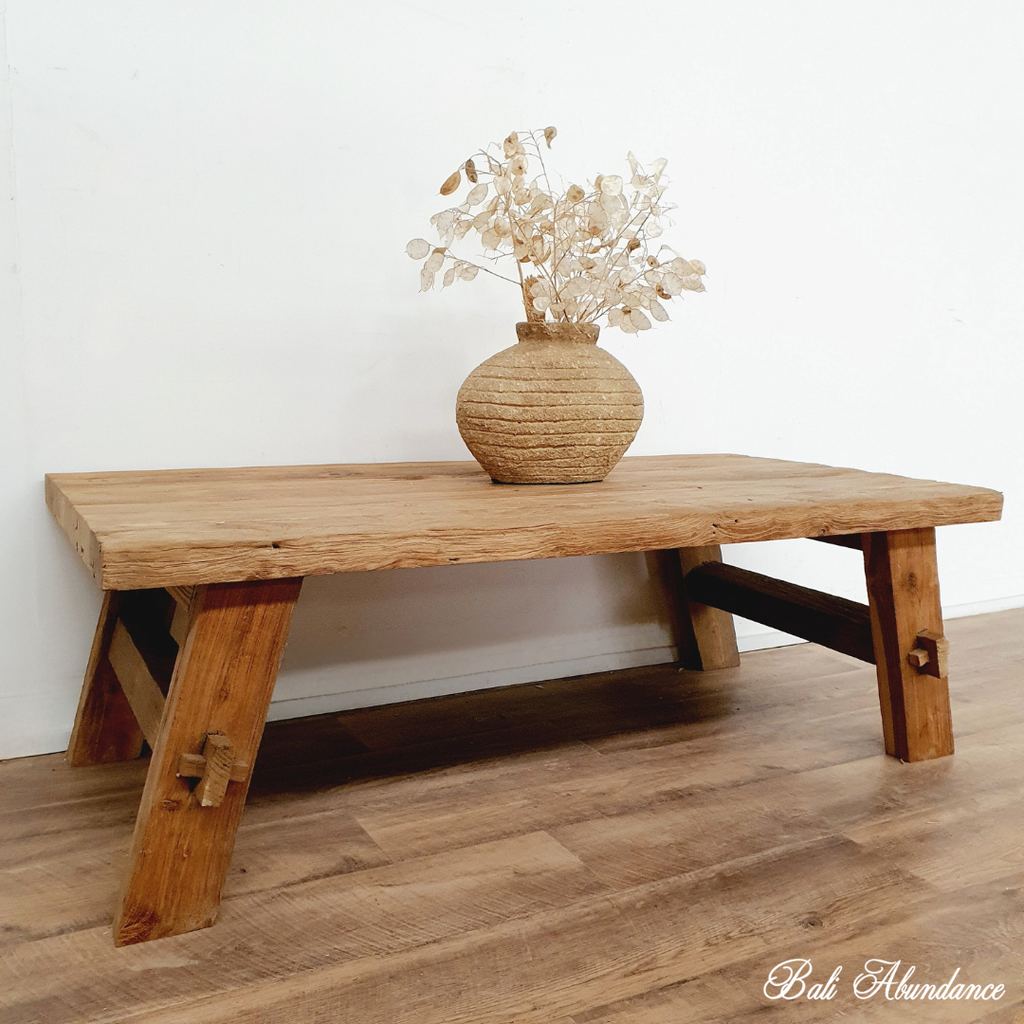 balinese recycled teak coffee table