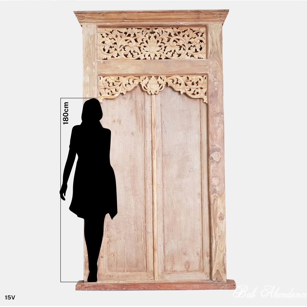 teak door