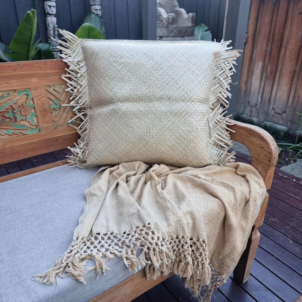 bamboo woven cushion