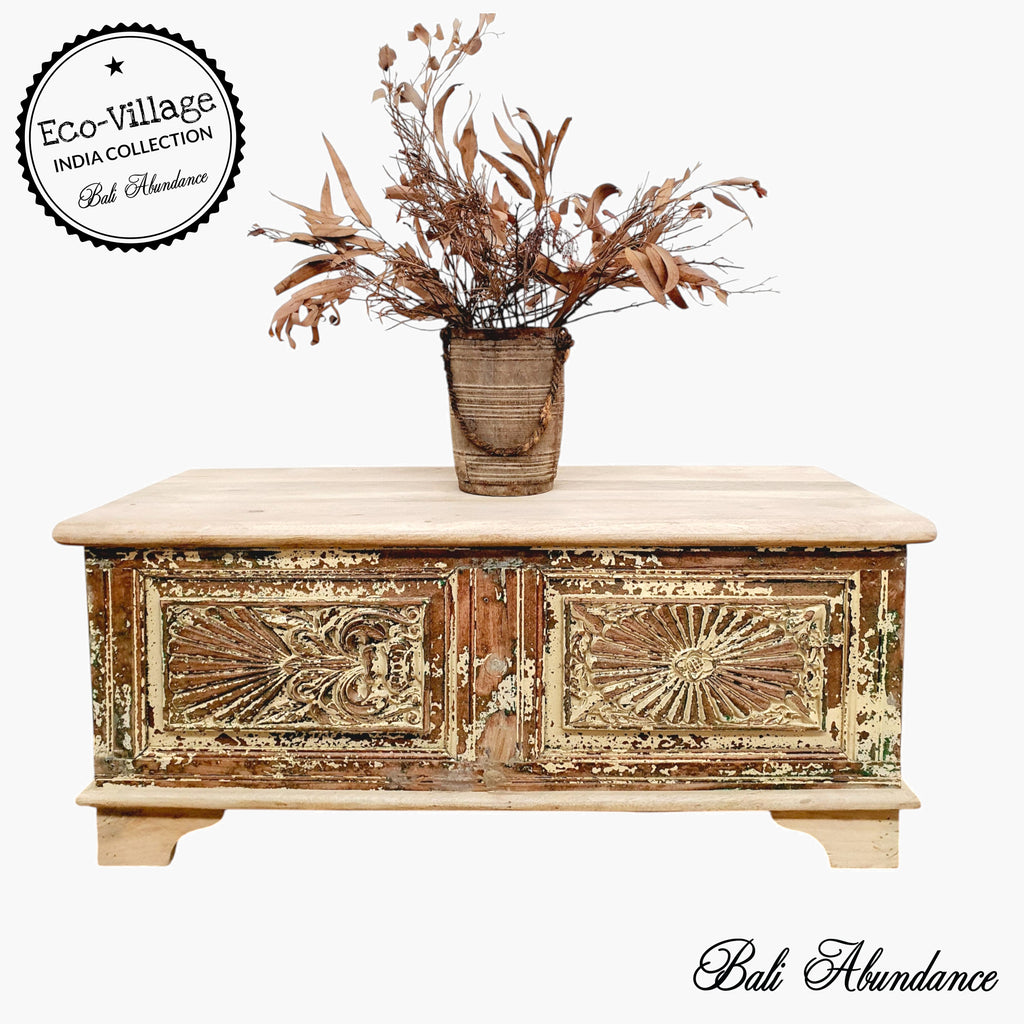 indian vintage repurposed storage trunk