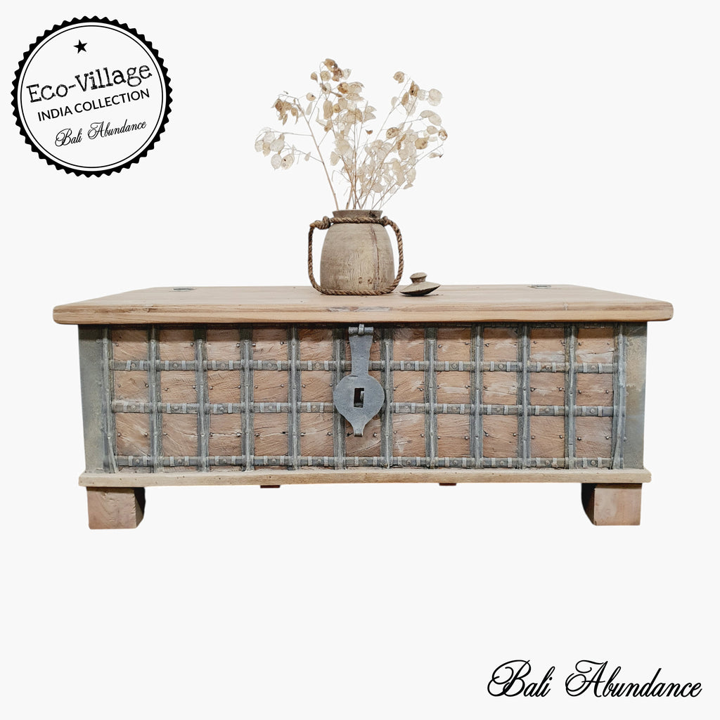 vintage indian storage trunk coffee table