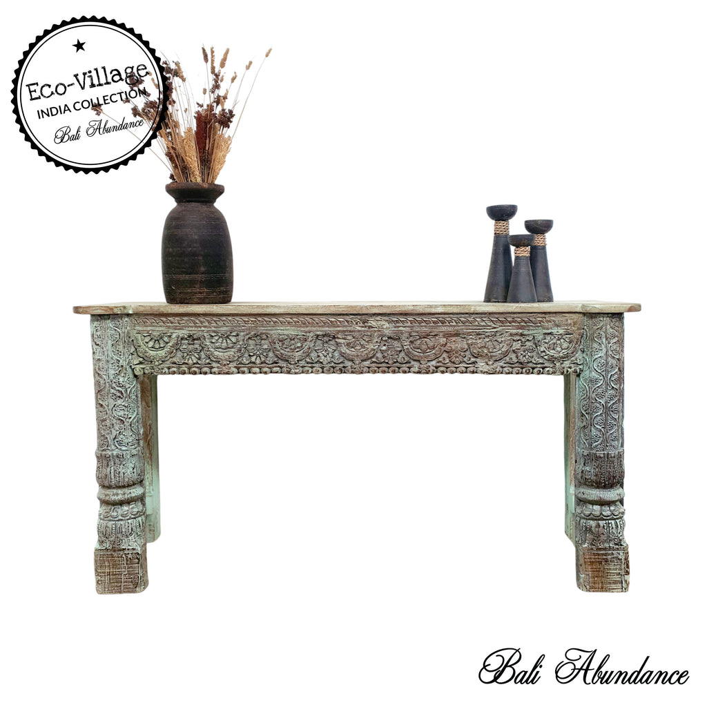 vintage indian console hallway table