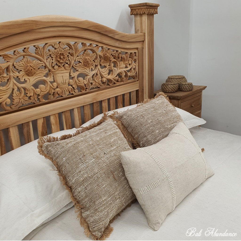 teak wood bed