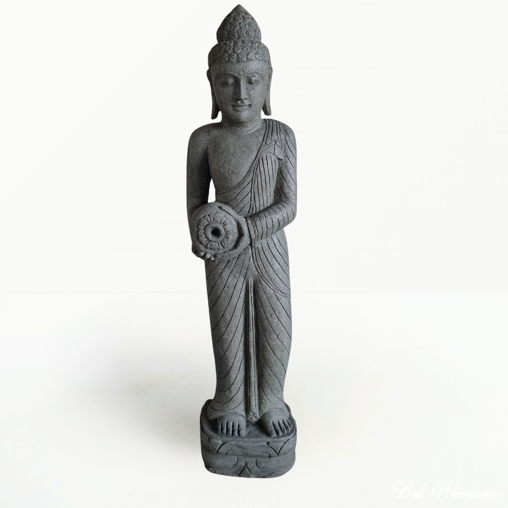 greenstone buddha garden water feature statue