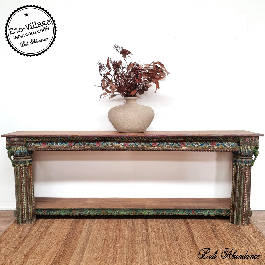 indian vintage console hallway table