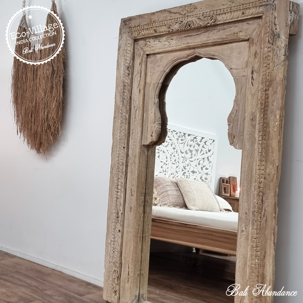large vintage indian bedroom mirror