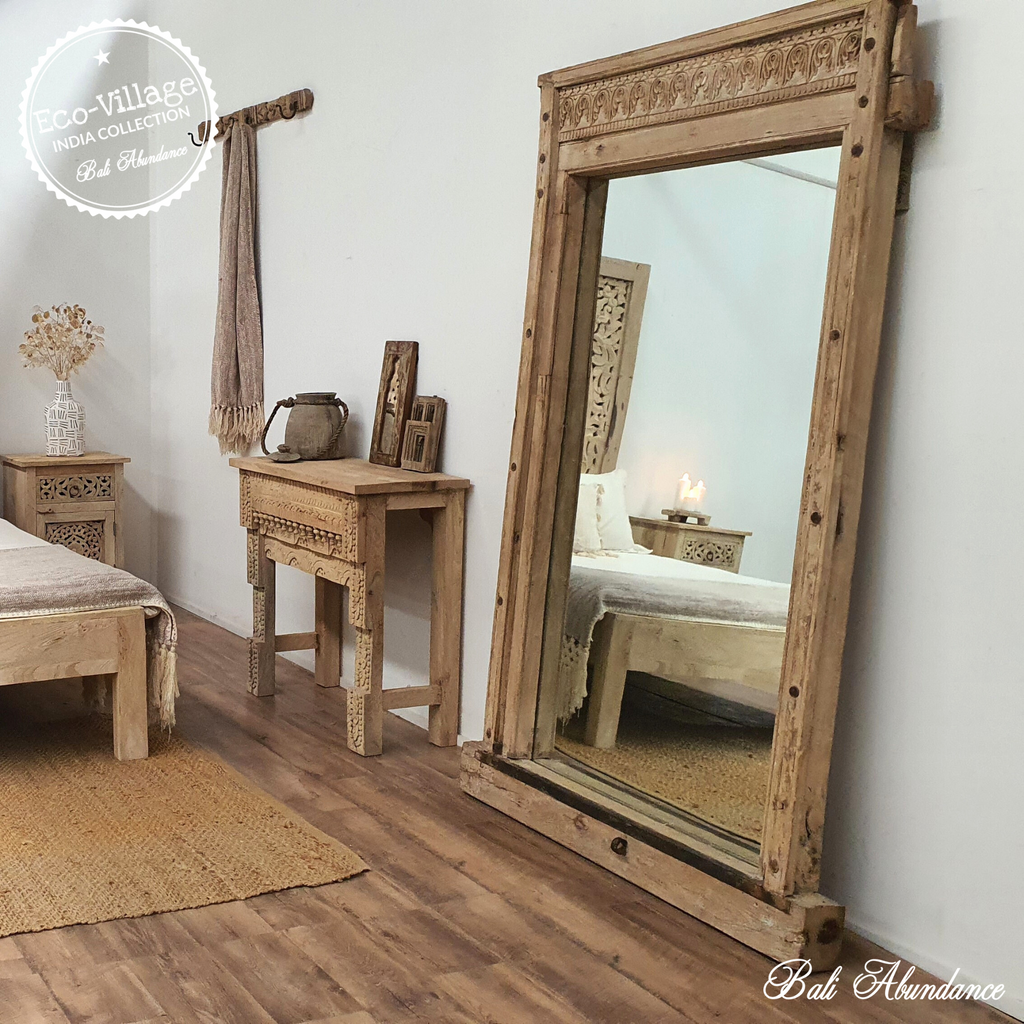 large vintage indian bedroom mirror