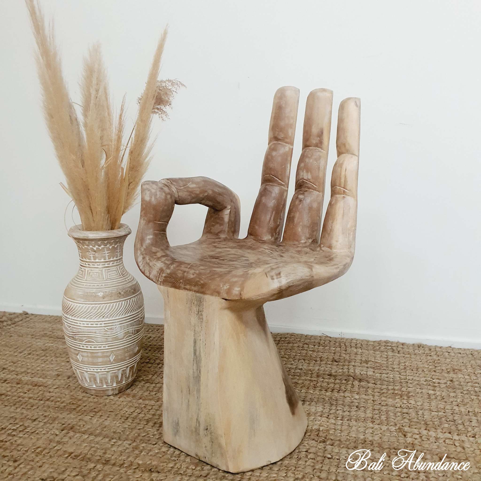 Balinese hand chair clearance