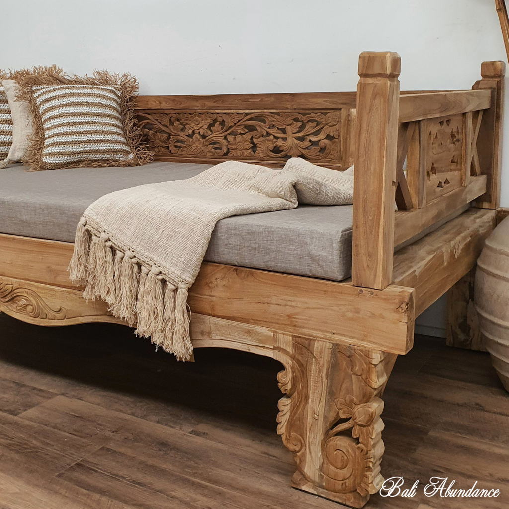 balinese natural cotton throw