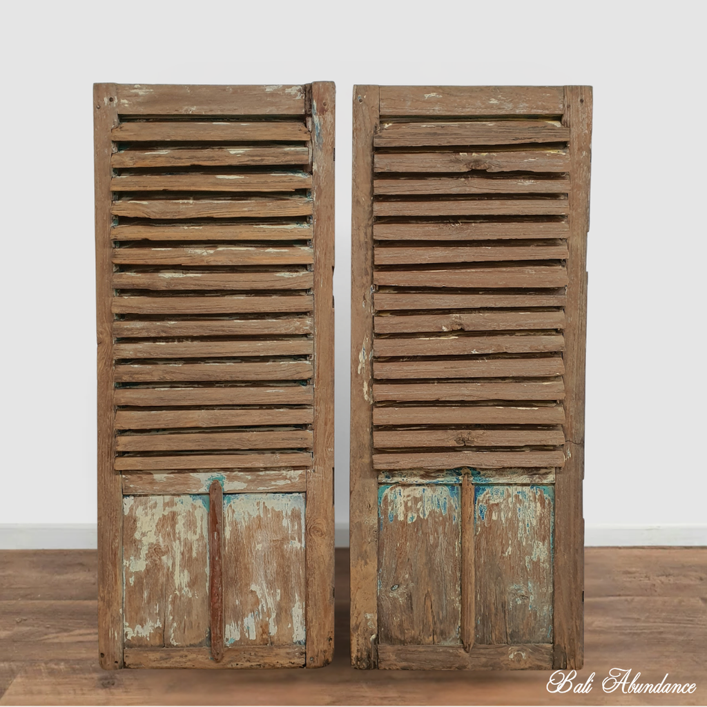 bali vintage louvre shutters