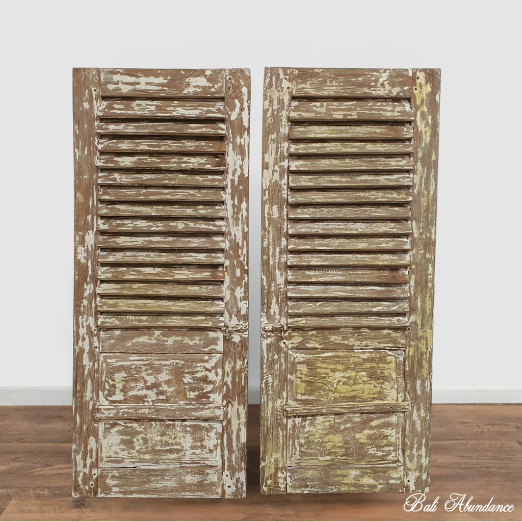 bali vintage window shutters