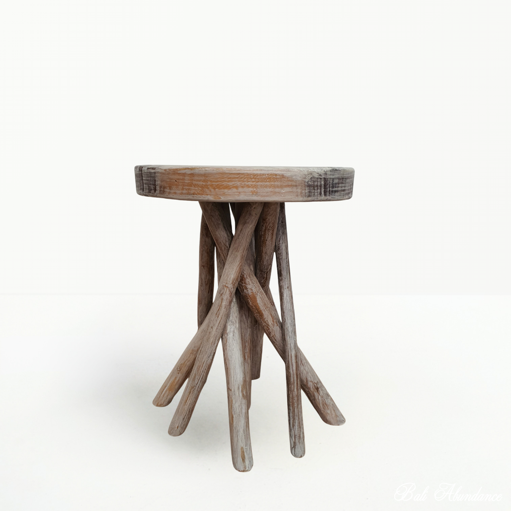 white teak suar wood stools