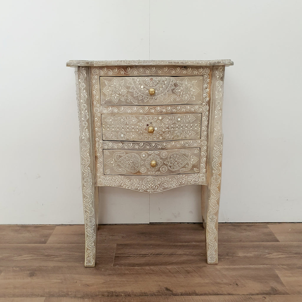 hand painted bedside tables