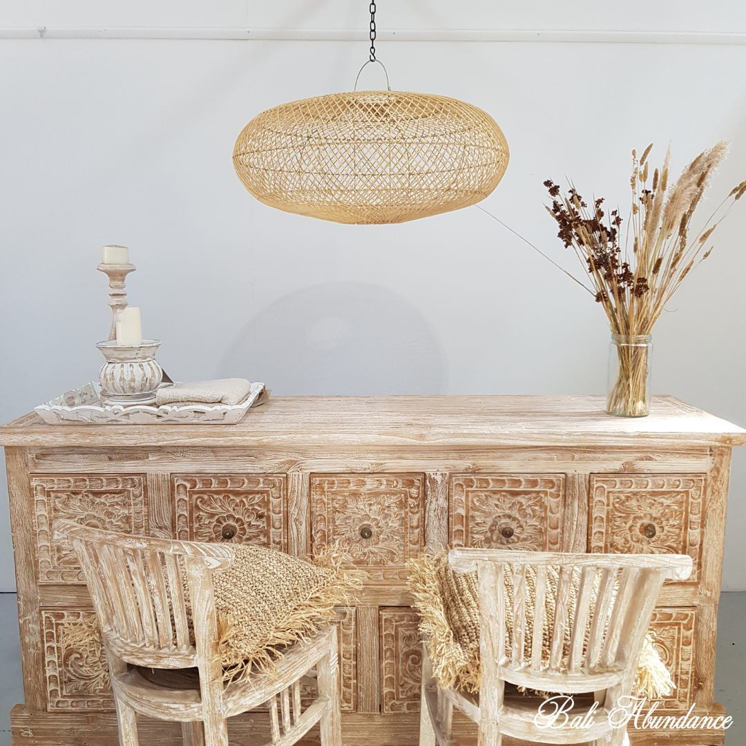 Extra large rattan light shade deals