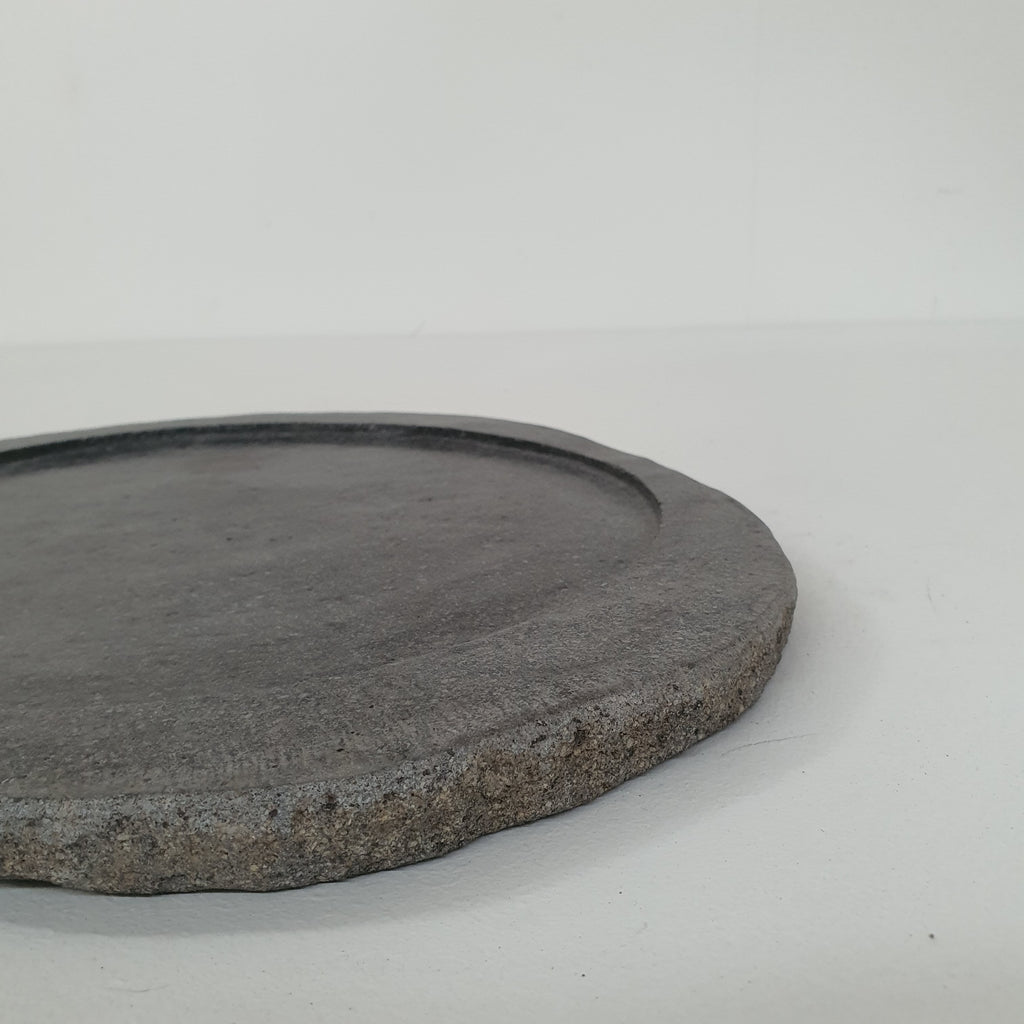 grey riverstone plates