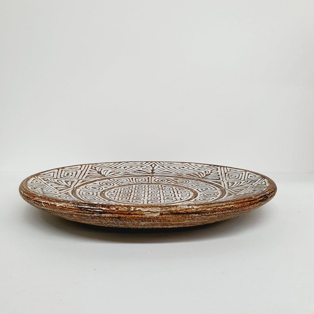hand carved plates