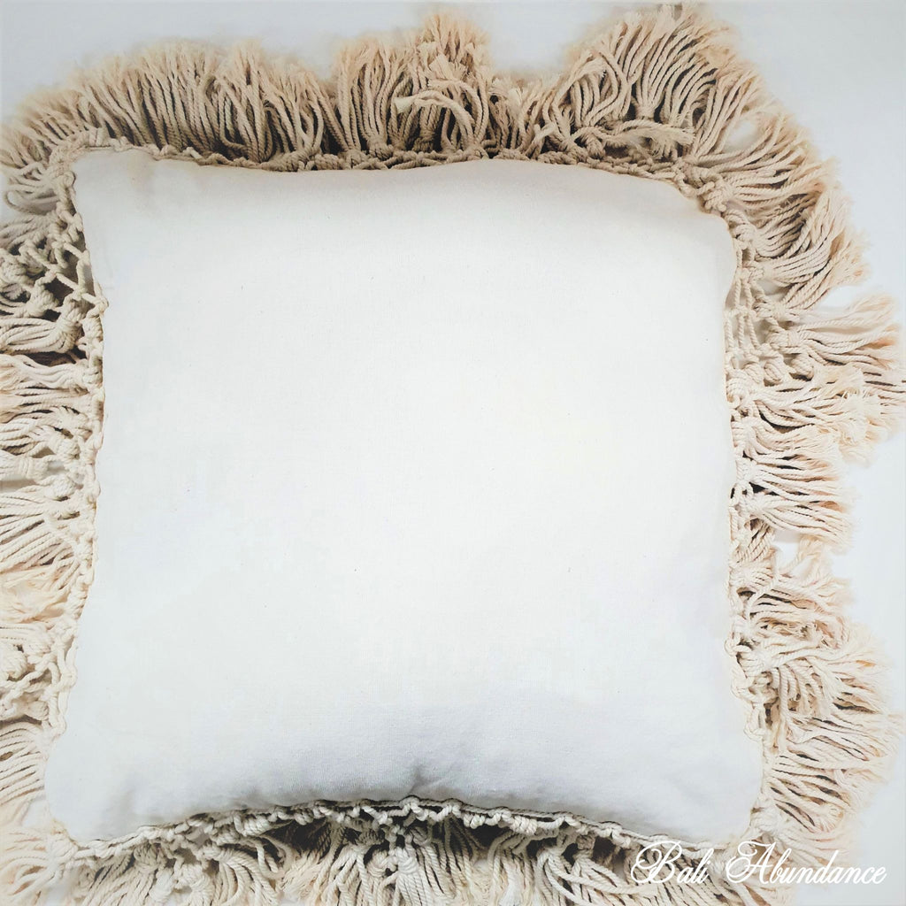 macrame cushion