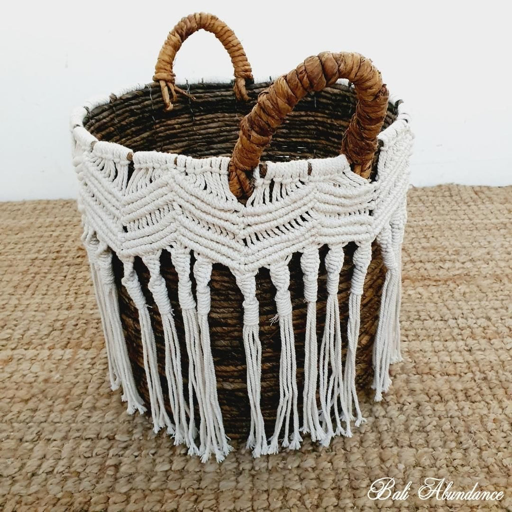 macrame baskets